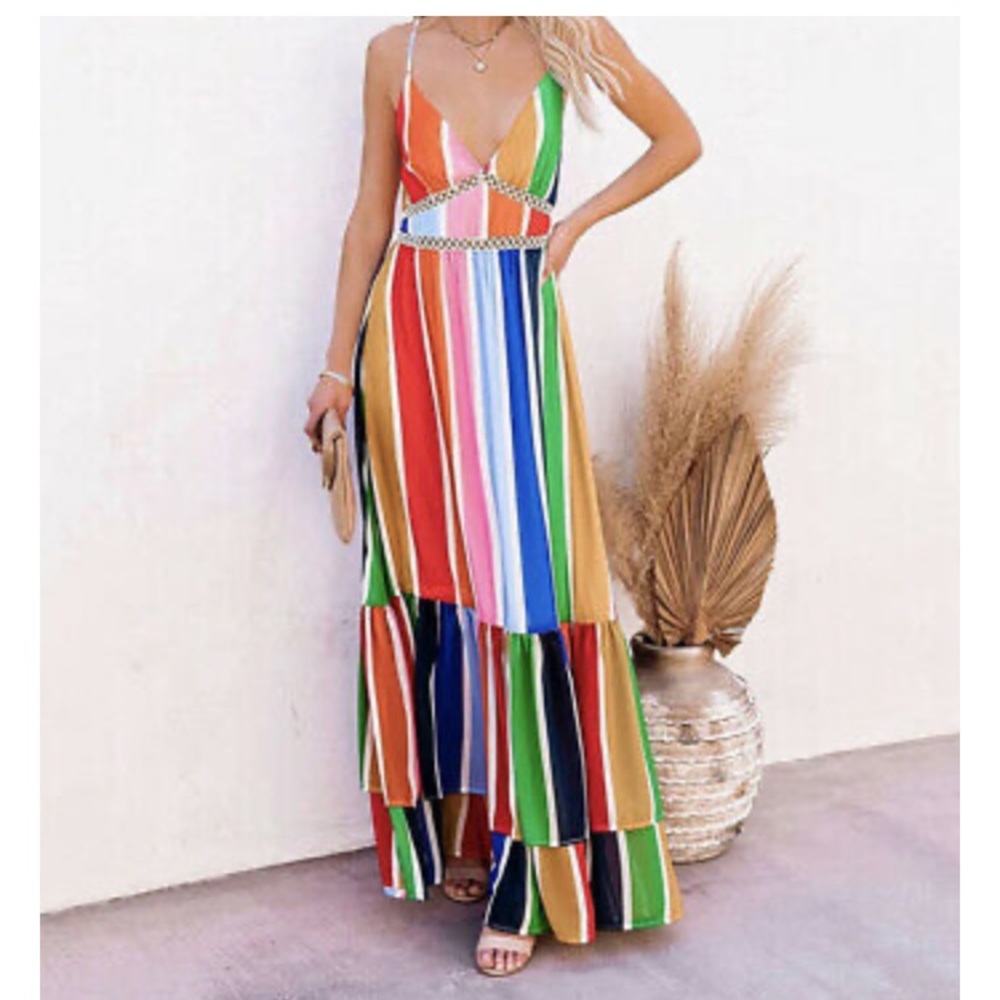 A. Calin x Flying Tomato Halter Dress